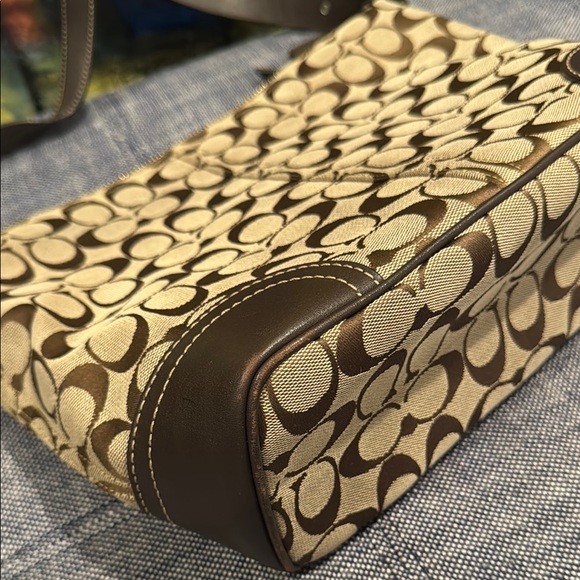 Coach Brown Signature Shoulder Bag - Picture 12 of 15